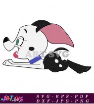 Adorable Dalmatian Puppy Vector Illustration SVG