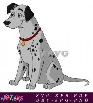 Cartoon Dalmatian Puppy Clipart SVG