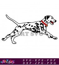 Dalmatian Puppy Cartoon Dog Illustration SVG 1