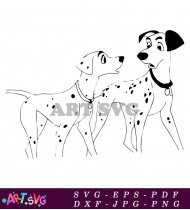 Dalmatian Puppies Coloring Pages Free Printable SVG