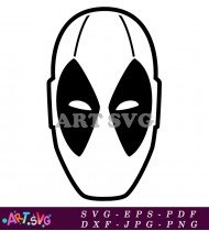 Free Vector Illustration Of Deadpool Mask SVG