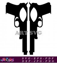 Deadpool Ninja Swords Comic Art SVG