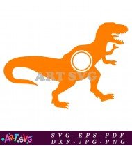 Dinosaur Silhouette Vector Illustration Clipart Free Download SVG 2