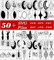 Bohemian SVG Bundle, Spirit Designs, Artistic Elements, Movie Characters, Cartoon SVGs, Digital Art Assets