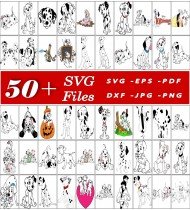 Dalmatians SVG, Disney SVG, 101 Dalmatians, Disney Clipart, SVG Bundle, Cartoon SVG