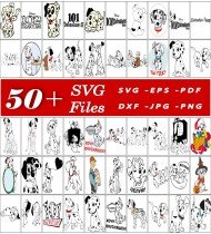 Dalmatians SVG Bundle, Disney SVG Files, 101 Dalmatians Clipart, Cartoon SVG Designs, High-Quality SVG Assets