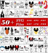 Disney SVG Bundle, Cartoon SVG Files, Movie Character SVGs, High Quality SVG Designs, SVG Cut Files