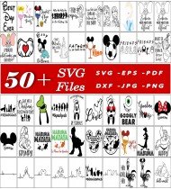 Disney SVG Bundle, Cartoon SVG Files, Movie Character SVGs, High-Quality SVG Designs, Digital Art Assets