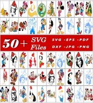 Disney SVG Bundle, Cartoon Characters, Movie Clipart, High Quality SVGs, Digital Design Elements