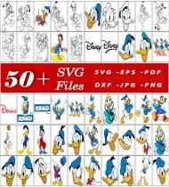 Donald Duck SVG, Disney SVG Files, Cartoon SVG, Movie Character SVG, High Quality SVG Designs