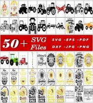 Farm SVG Bundle, Countryside Designs, Animal Graphics, Tractor Clipart, Farmhouse Decor SVG