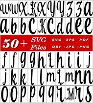 Fonts SVG, Movie Font Collection, Cartoon Lettering SVG, Artistic Fonts, Digital Design Elements