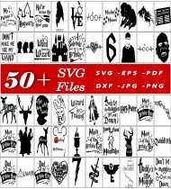 Harry Potter SVG Bundle, Magical Designs, Wizarding World Graphics, Digital Art Assets