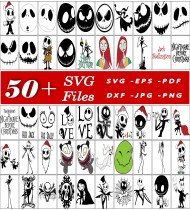 Jack Skellington SVG, Nightmare Before Christmas SVG, Halloween SVG Files, Cricut Silhouette Designs