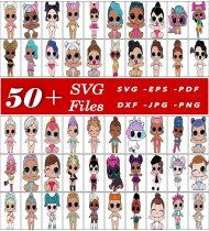 Lol Dolls SVG Bundle, Cartoon Character SVGs, High-Quality Digital Art, Cricut Ready Designs, Instant Download