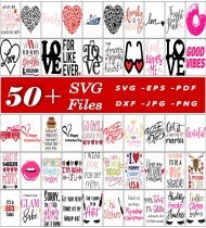 Love Pink SVG Bundle, Pink Cartoon SVGs, Movie Character Clipart, Digital Design Elements, Pink Art Assets