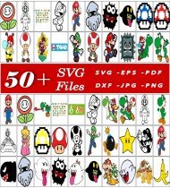 Mario SVG Bundle, High-Quality Designs, Cartoon Graphics, Movie Characters, Art Elements