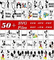 Mickey Mouse SVG, Disney SVG Files, Cartoon SVG Bundle, High-Quality SVG Designs