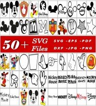 Mickey Mouse SVG, Disney SVG Bundle, Cartoon SVG Files, High Quality SVGs, Cricut Ready SVG