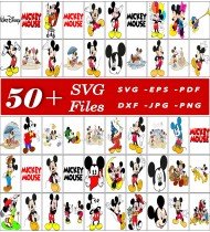 Mickey Mouse SVG, Disney SVG Bundle, Cartoon Graphics, High-Quality Designs, Digital Art Assets