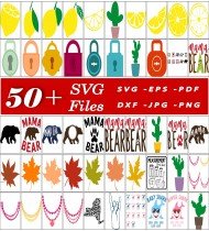 SVG Cut Files, Mixed Designs, Movie Characters, Cartoon SVGs, Art Elements