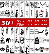 Nightmare Before Christmas SVG, SVG Bundle, Jack Skellington SVG, Digital Designs, Cricut Files, High-Quality SVGs