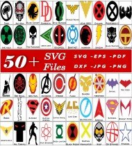 Superhero SVG Files, Cartoon SVG Bundle, Movie Character SVGs, Digital Design Assets, Artistic SVG Elements