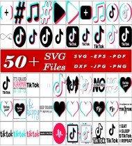 TikTok SVGs, Premium Designs, Digital Art Assets, Movie Characters, Cartoon SVGs