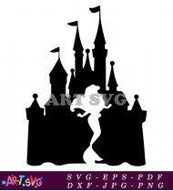 Disney Castle Silhouette Vector Illustration SVG