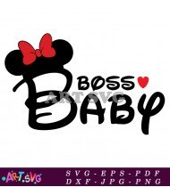 Minnie Mouse Boss Baby Clipart Design SVG