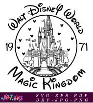 Disney World Castle Mandala Svg Design SVG 1