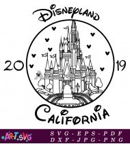 Disney California Adventure Park Silhouette SVG