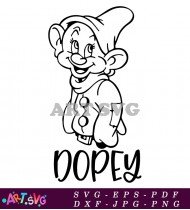 Disney Cartoon Character Dopey SVG 1