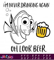 Oh Look Beer Disney Dory SVG