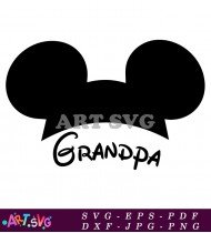 Mickey Mouse Ears Grandpa Disney Svg Design SVG