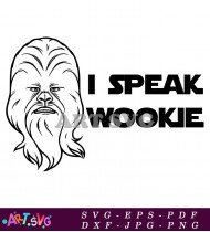 Chewbacca Star Wars Character Funny SVG Design 1