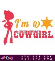 Cowgirl Disney Character Cute SVG Design 1