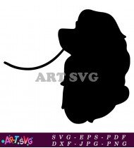 Silhouette Black Disney Dog SVG 1