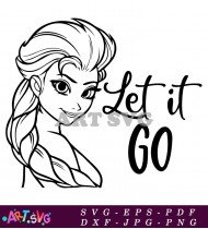 Let It Go Frozen Printable SVG Cutting File