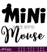 Mini Mouse Mickey Mouse Head Silhouette Design SVG