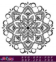 Mandala Design for Mickey Mouse Ears SVG