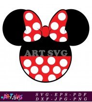 Polka Dot Minnie Mouse Ears SVG