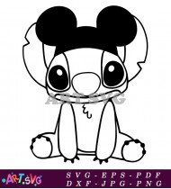 Stitch Mickey Mouse Svg Cut File SVG