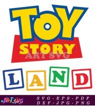 Toy Story Land Blocks Play SVG