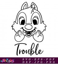 Trouble Winnie The Pooh SVG