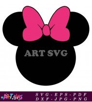 Minnie Mouse Ears Bow Cutout SVG