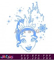 Disney Princess Tiana Christmas Ornament Clip Art SVG