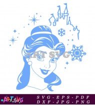 Christmas Belle From Beauty And Beast SVG 1