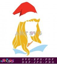 Cinderella Disney Christmas Holiday Cartoon Santa SVG 1