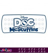 Doc McStuffins Logo With Text And Bandage SVG